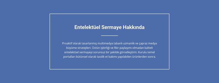 Entelektüel sermayenin bileşenleri HTML5 Şablonu