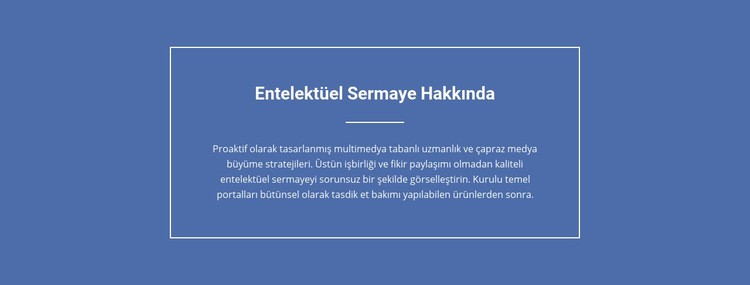 Entelektüel sermayenin bileşenleri Web Sitesi Oluşturucu Şablonları