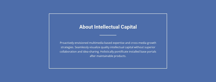 Components of intellectual capital  Web Design