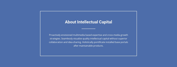 Components of intellectual capital  Web Page Design