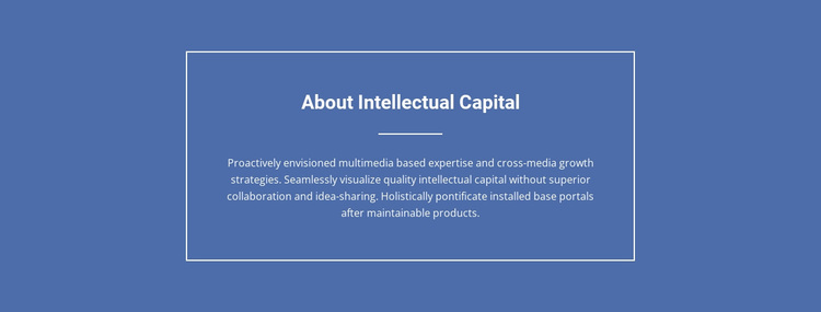 Components of intellectual capital  Website Design