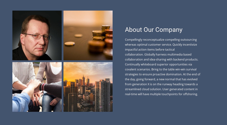 Сorporate financing services Website Template