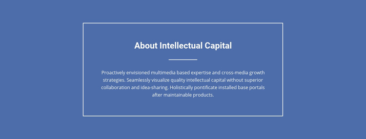Components of intellectual capital  Wix Template Alternative