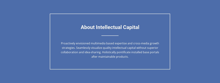 Components of intellectual capital  WordPress Theme