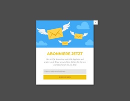 Abonnieren Sie Jetzt Das Formular Im Popup - HTML Designer