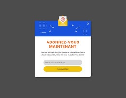 Abonnez-Vous Maintenant Popup