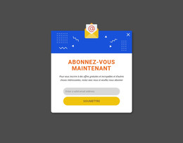 Abonnez-Vous Maintenant Popup - Modèle De Page HTML