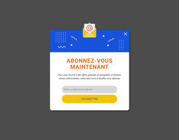 Abonnez-Vous Maintenant Popup