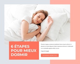 6 Étapes Pour Mieux Dormir – Thème WordPress