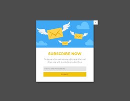 Premium Homepage Design For Subcribe Now Form In Popup