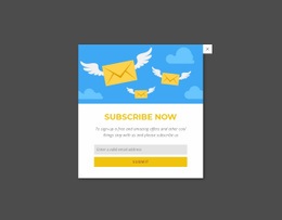 Awesome Html Code For Subcribe Now Form In Popup