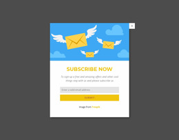 Subcribe Now Form In Popup - HTML Designer
