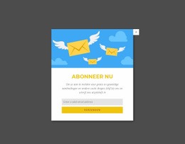 Schrijf U Nu In Via Het Pop-Upformulier - Responsieve Websitesjablonen