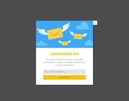 Schrijf U Nu In Via Het Pop-Upformulier - Premium WordPress-Thema