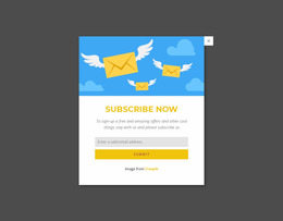 Most Creative Website Mockup For Subcribe Now Form In Popup