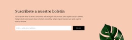 Boletín De Suscripción - HTML Builder