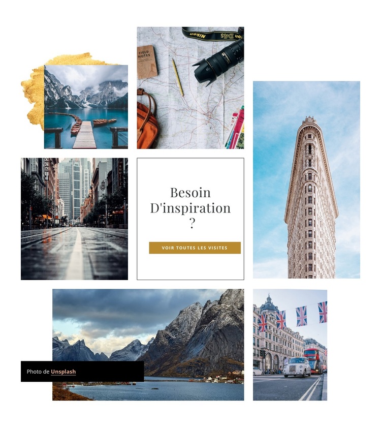 Idées d'inspiration de voyage Thème WordPress