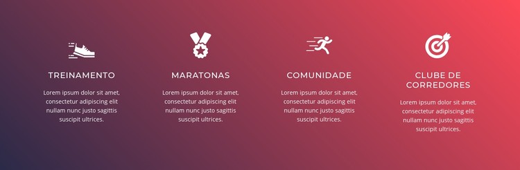 Recursos do clube de corrida Template CSS