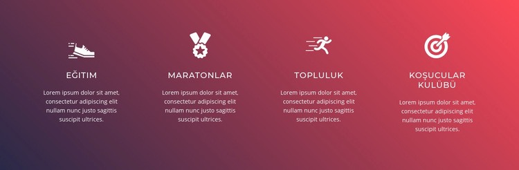 Koşu kulübü özellikleri Web Sitesi Oluşturucu Şablonları