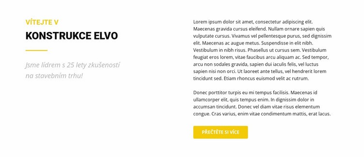 Text dvou sloupců Šablona CSS