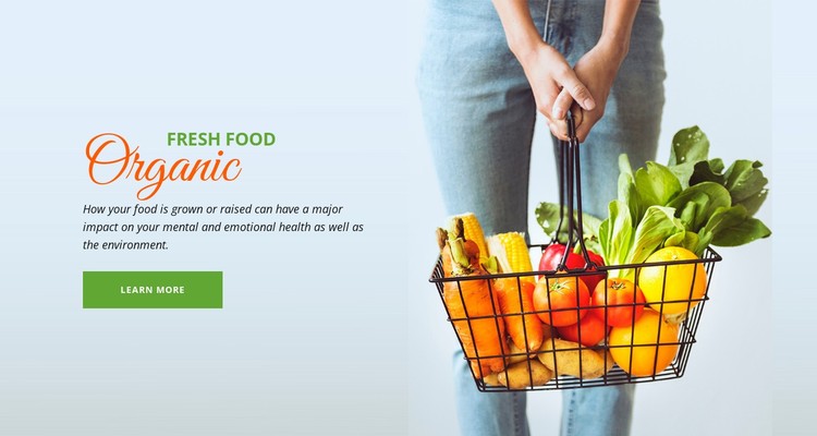 Fresh Organic Food CSS Template