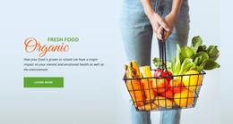 Fresh Organic Food - Landing Page