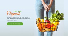 Taze Organik Gıda - Çok Amaçlı Web Sitesi Oluşturucu