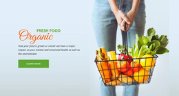 Fresh Organic Food - Best Website Template