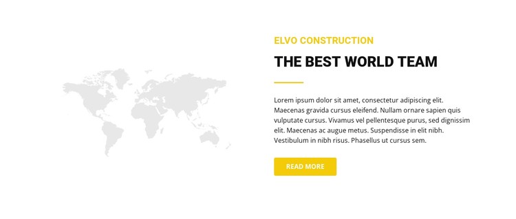 Map and text CSS Template