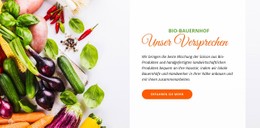 Responsive HTML Für Bio-Lebensmittel