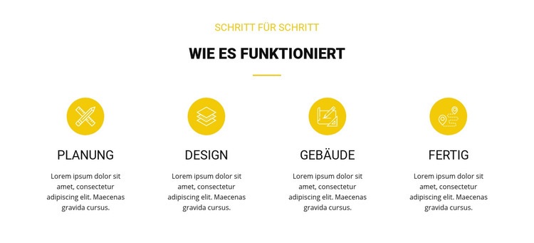 Arbeitsplanung HTML5-Vorlage