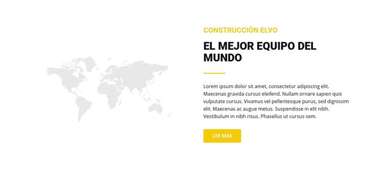 Mapa y texto Plantilla CSS