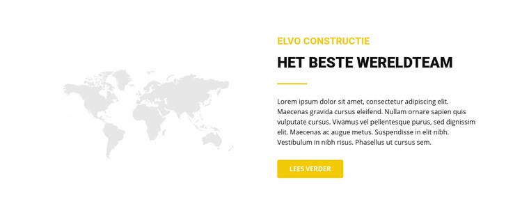 Kaart en tekst Website mockup