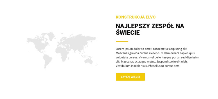 Mapa i tekst Motyw WordPress