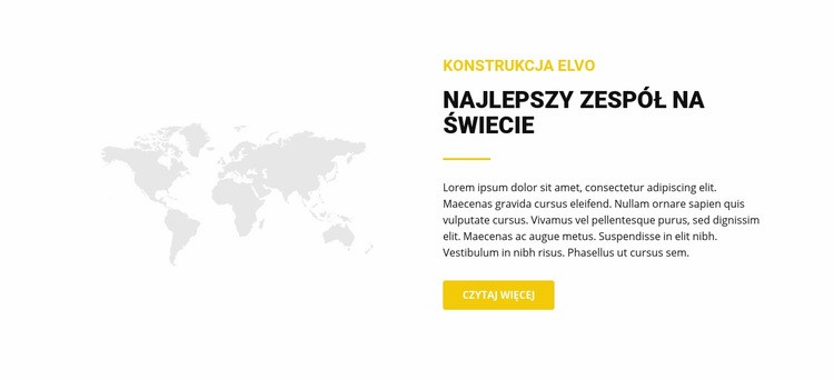 Mapa i tekst Szablon HTML5