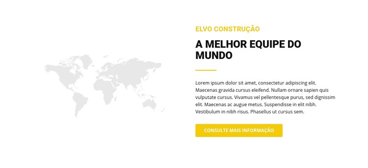 Mapa e texto Template CSS