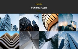 Son Projeler Portföyü Şablonlar Html5 Duyarlı Ücretsiz