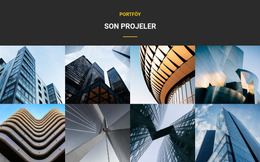 Son Projeler Portföyü - Joomla Web Sitesi Şablonu