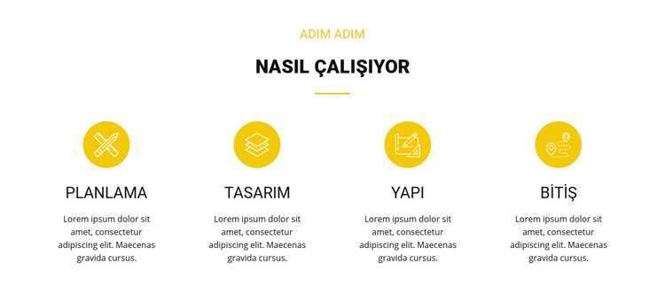 Çalışma planı Web Sitesi Şablonu