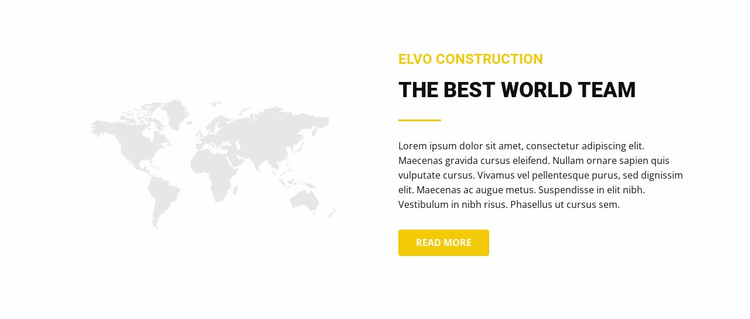 Map and text Website Template