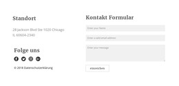 Kontakt Formular - Kostenlose HTML-Vorlage
