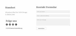 Kontakt Formular - HTML Website Creator