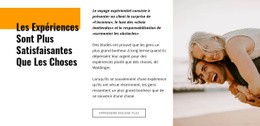 Superbe Page De Destination Pour Voyages Expérientiels