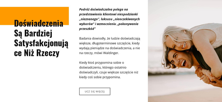 Podróże doświadczalne Motyw WordPress