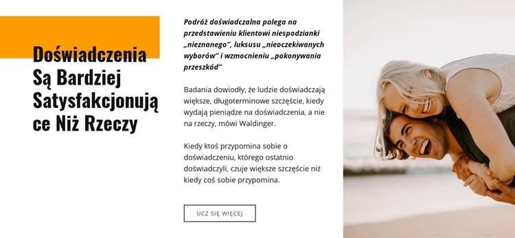 Podróże doświadczalne Szablon CSS