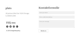 Kontaktformulär - Gratis HTML-Mall