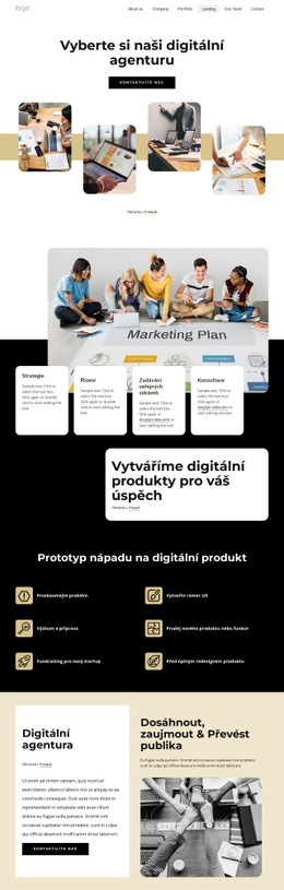 Vyberte Si Naši Digitální Agenturu – Šablona Stránky HTML