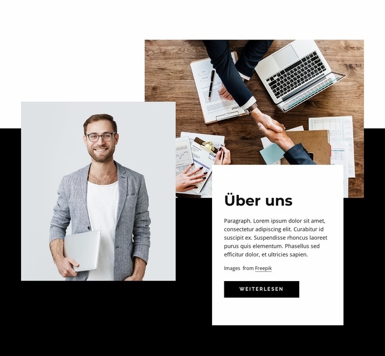 Design und Technologie Website-Modell