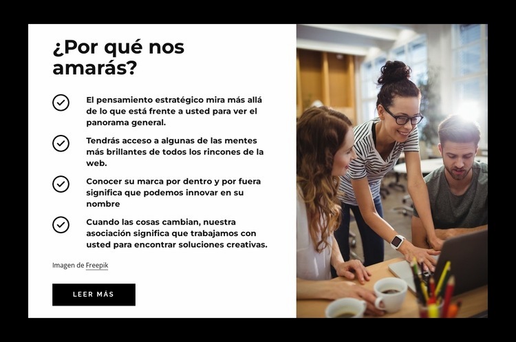 ¿Por qué nos amarás? Diseño de páginas web