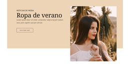 Ropa De Verano - Plantilla De Página Web